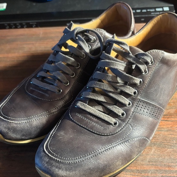 Magnanni Dark Brown Leather Sneakers - Picture 12 of 12